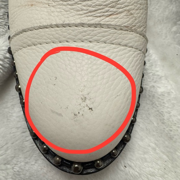 Circus by Sam Edelman Cream/Black Combat Boots 9 - Picture 9 of 11